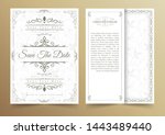 invitation card vector design   ... | Shutterstock .eps vector #1443489440