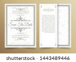 invitation card vector design   ... | Shutterstock .eps vector #1443489446