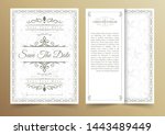 invitation card vector design   ... | Shutterstock .eps vector #1443489449