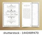 invitation card vector design   ... | Shutterstock .eps vector #1443489470