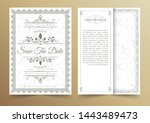 invitation card vector design   ... | Shutterstock .eps vector #1443489473