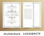 invitation card vector design   ... | Shutterstock .eps vector #1443489479