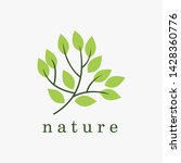 nature logo design vector... | Shutterstock .eps vector #1428360776