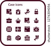  case icon set. 16 filled case... | Shutterstock .eps vector #1276304056