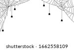 spider web halloween background ... | Shutterstock .eps vector #1662558109