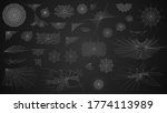 set collection cobweb spiderweb ... | Shutterstock .eps vector #1774113989