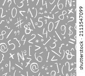 crayon number pattern. hand... | Shutterstock .eps vector #2113547099