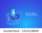 secure online payment... | Shutterstock .eps vector #1414118840