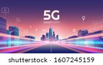 5g wireless network and smart... | Shutterstock .eps vector #1607245159