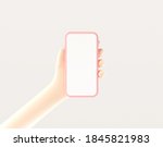 3d render closeup hand holding... | Shutterstock . vector #1845821983