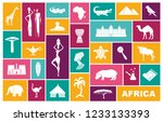 africa jungle ethnic culture... | Shutterstock .eps vector #1233133393