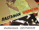 Small photo of Viersen, Germany - November 9. 2022: Closeup of isolated vinyl record Rastaman Vibration album of Bob Marley, released 1976