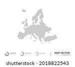 europe map abstract line gray... | Shutterstock .eps vector #2018822543