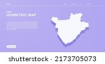 burundi map of isometric purple ... | Shutterstock .eps vector #2173705073