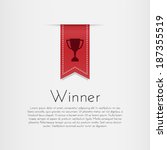 winner. vector template design. | Shutterstock .eps vector #187355519