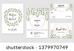 wedding invitation template set ... | Shutterstock .eps vector #1379970749