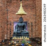 Ancient Buddha Statue And The...