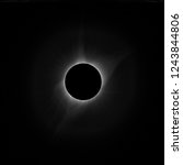 Small photo of Total Eclipse on September 2017 near Casper in Wioming in USA, amazing structure of corona with small protuberance