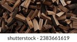 Stacked dry firewood as a...