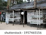 Small photo of Havannah, Vanuatu - January 22, 2013: the rough and tumble corrugated iron roofed shack that is the World War II Museum on Efate Island, anuatu
