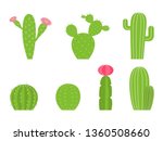 cactuses with prickles and... | Shutterstock .eps vector #1360508660