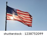Large American Flag With The...