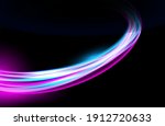abstract colorful light trails... | Shutterstock .eps vector #1912720633