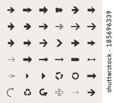 arrow icon set | Shutterstock .eps vector #185696339