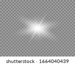 vector glowing light effect.... | Shutterstock .eps vector #1664040439