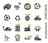 ecology icons | Shutterstock .eps vector #254813656