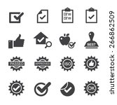 quality control icons | Shutterstock .eps vector #266862509