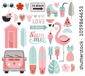 big set of stylish elements on... | Shutterstock .eps vector #1059864653