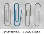 Realistic Paper Clips. Isolated ...
