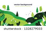 gradient plant landscape.... | Shutterstock .eps vector #1328279033