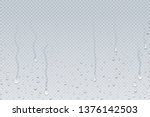 water drops background. shower... | Shutterstock .eps vector #1376142503