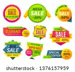 sale banners. price tag... | Shutterstock .eps vector #1376157959
