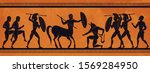 ancient greece scene. historic... | Shutterstock .eps vector #1569284950