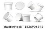 ice cream buckets. realistic... | Shutterstock .eps vector #1826906846
