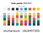 color palette. fall winter 2020 ... | Shutterstock .eps vector #1826907203