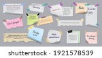 sticky notes. realistic... | Shutterstock .eps vector #1921578539