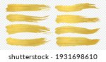 golden paint. realistic gold... | Shutterstock .eps vector #1931698610