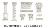 greek columns. ancient roman... | Shutterstock .eps vector #1976206919