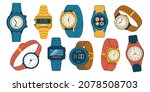 mens and womens wristwatch.... | Shutterstock .eps vector #2078508703