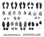 Footstep Icon. Footprint Black...