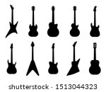 Guitar Silhouettes. Acoustic...