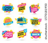 cashback labels. cash back... | Shutterstock .eps vector #1570181950