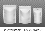 zip package. blank foil bags of ... | Shutterstock .eps vector #1729676050