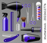 Realistic Barbershop Tools....