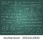 math formulas. chalk board... | Shutterstock .eps vector #2022612830