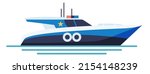Speed Boat Icon. Nautical...